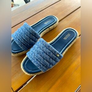 MICHAEL Michael Kors Women's Blue and Navy Sandals